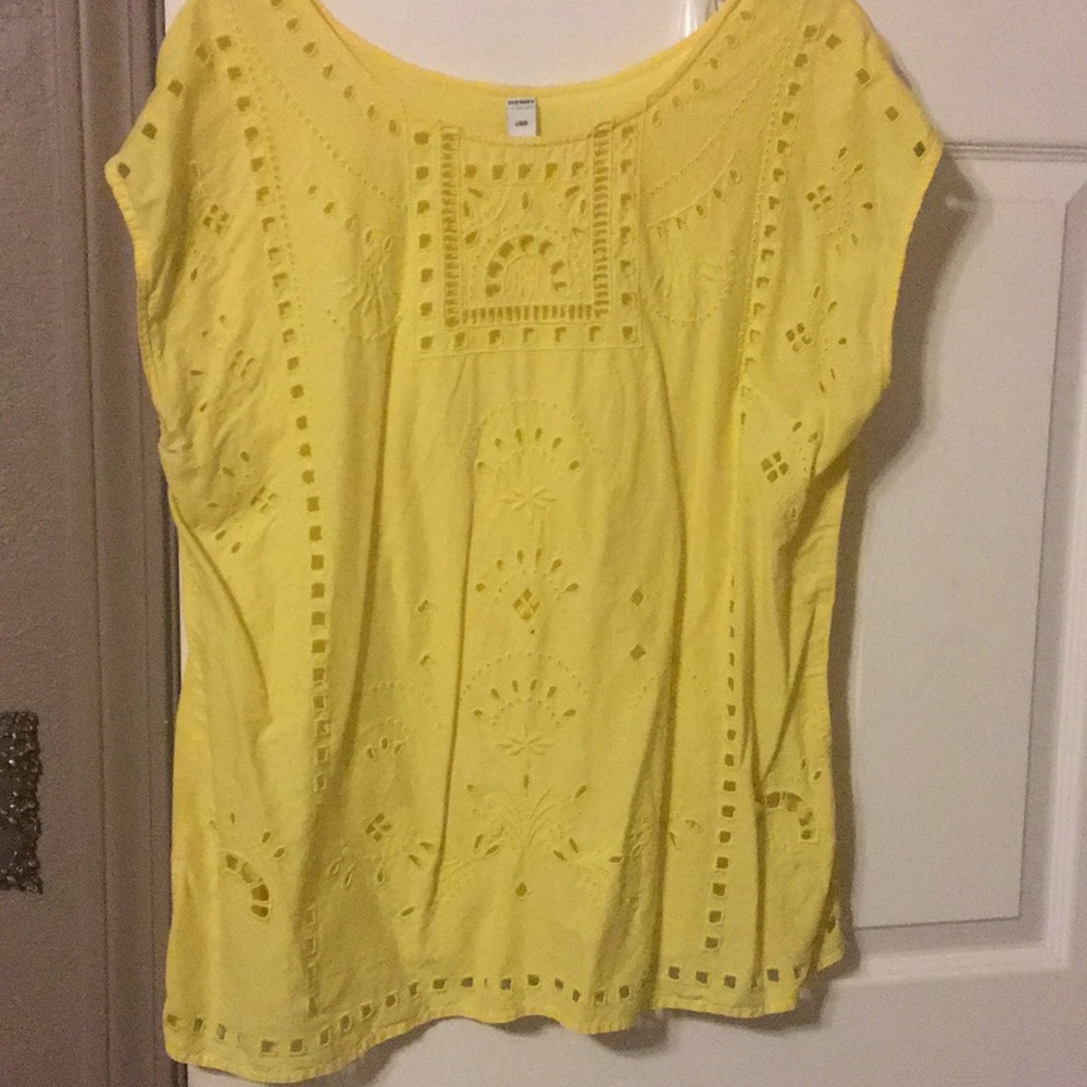 Canary yellow Old Navy summer blouse